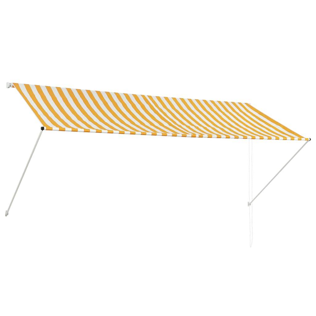 vidaXL Einziehbare Markise 300×150 cm Gelb und Weiß