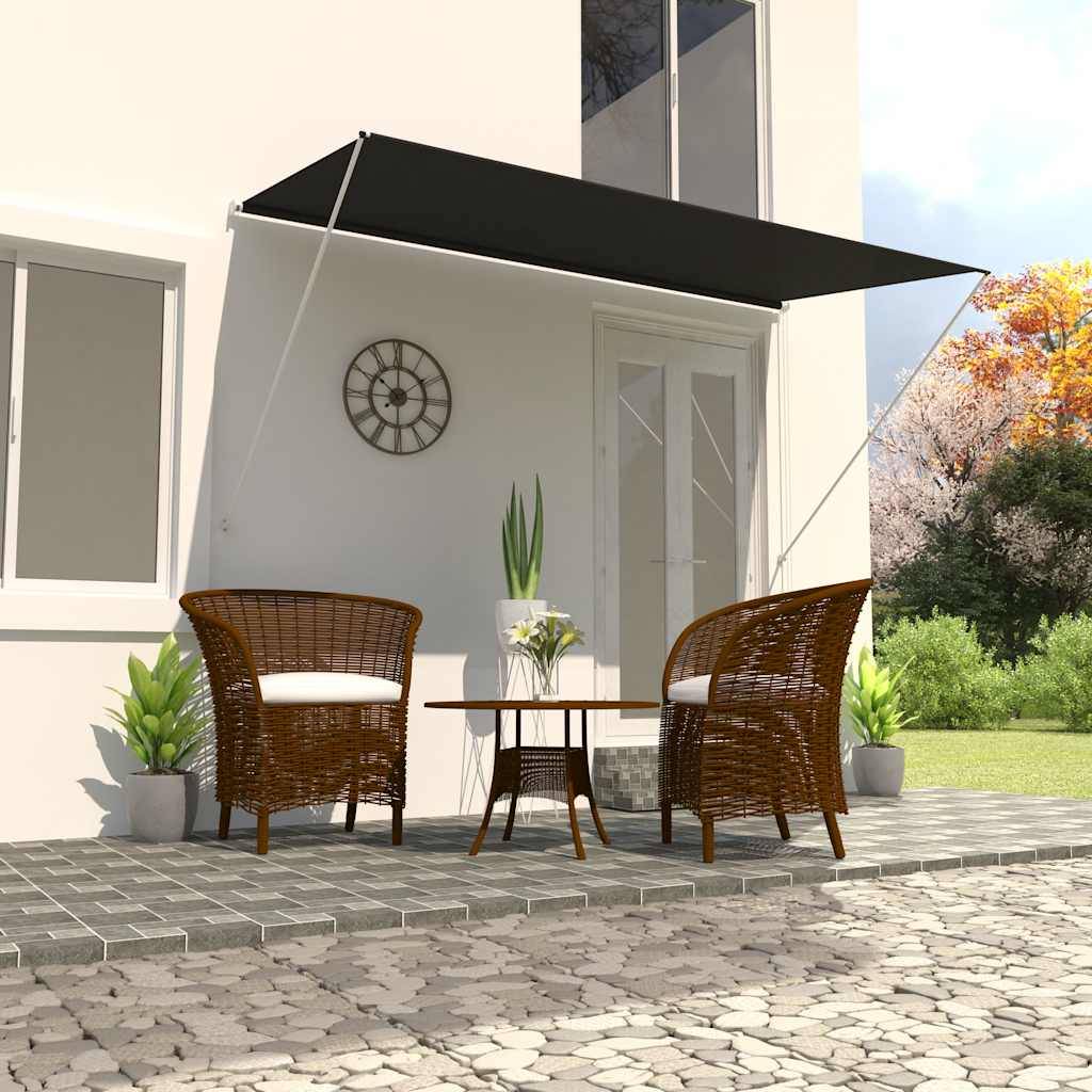 vidaXL Einziehbare Markise 350×150 cm Anthrazit