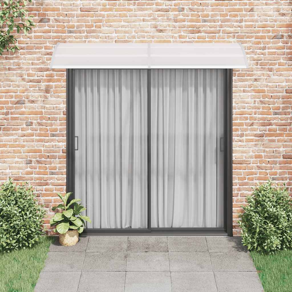 vidaXL Türvordach Grau und Transparent 240x75 cm PC