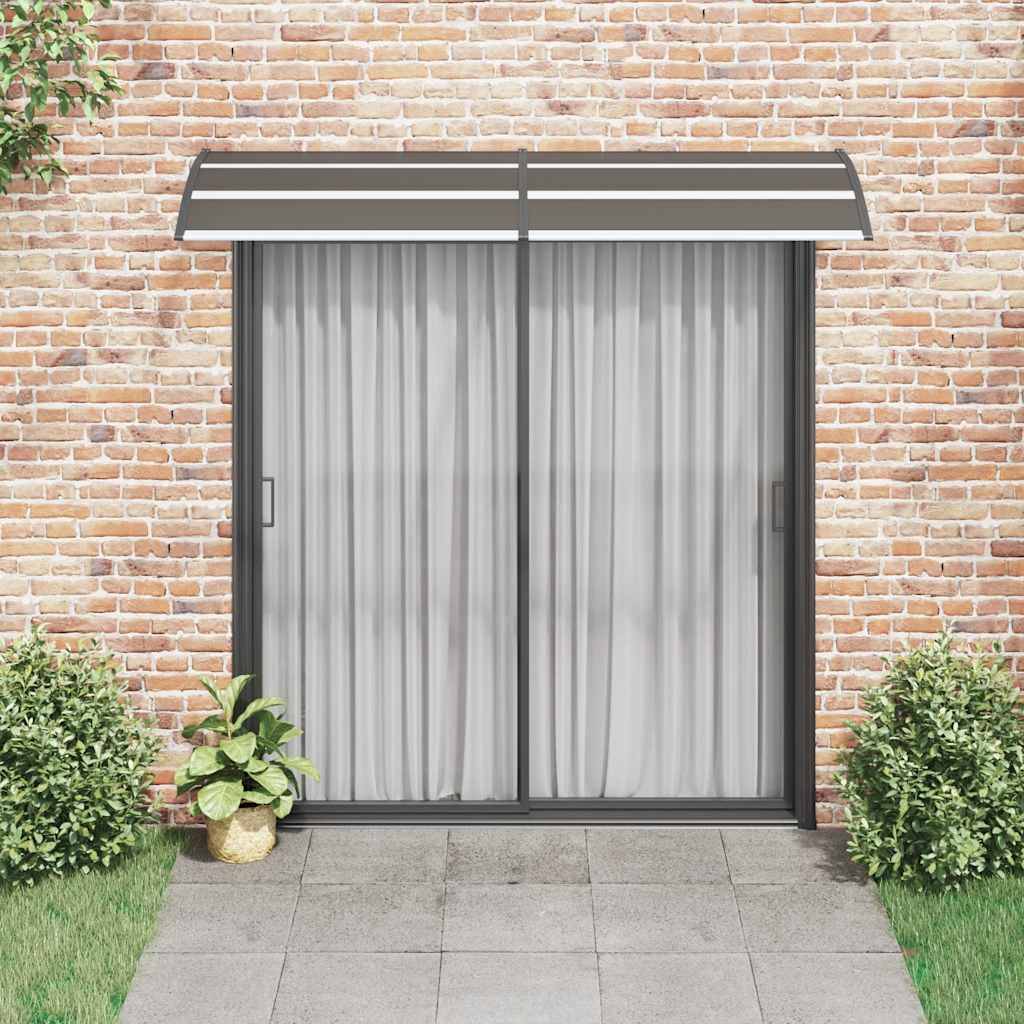 vidaXL Vordach Schwarz 240x75 cm PC