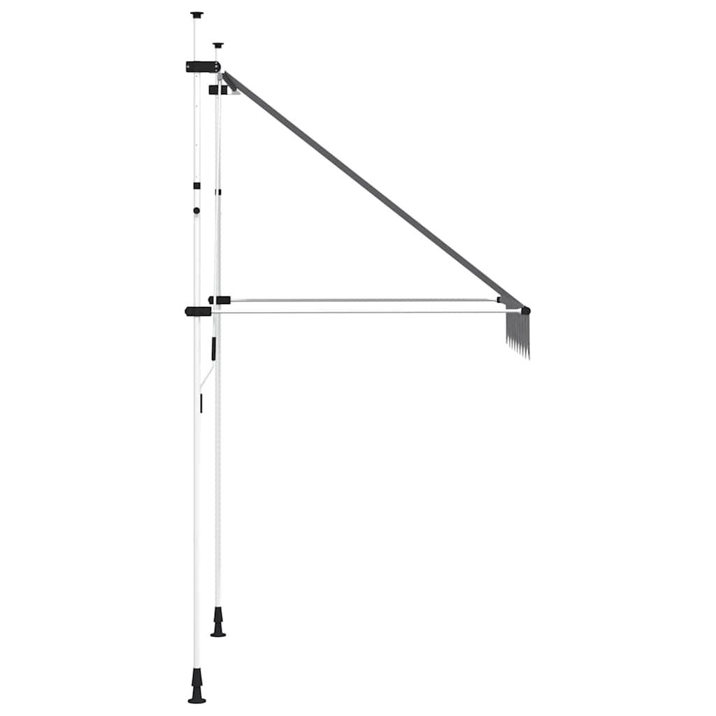 vidaXL Einziehbare Markise Handbetrieben 150 cm Blau/Weiß Gestreift