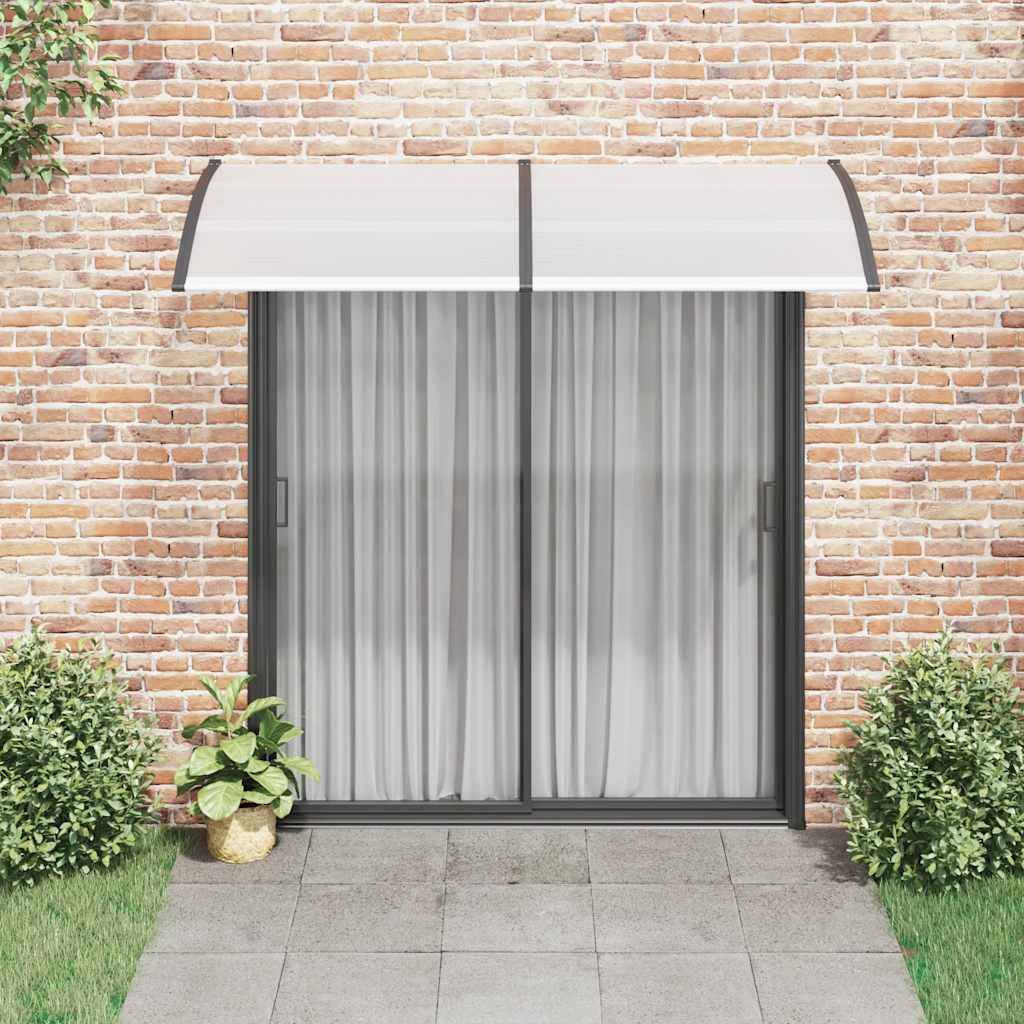 vidaXL Türvordach Schwarz 200×100 cm PC