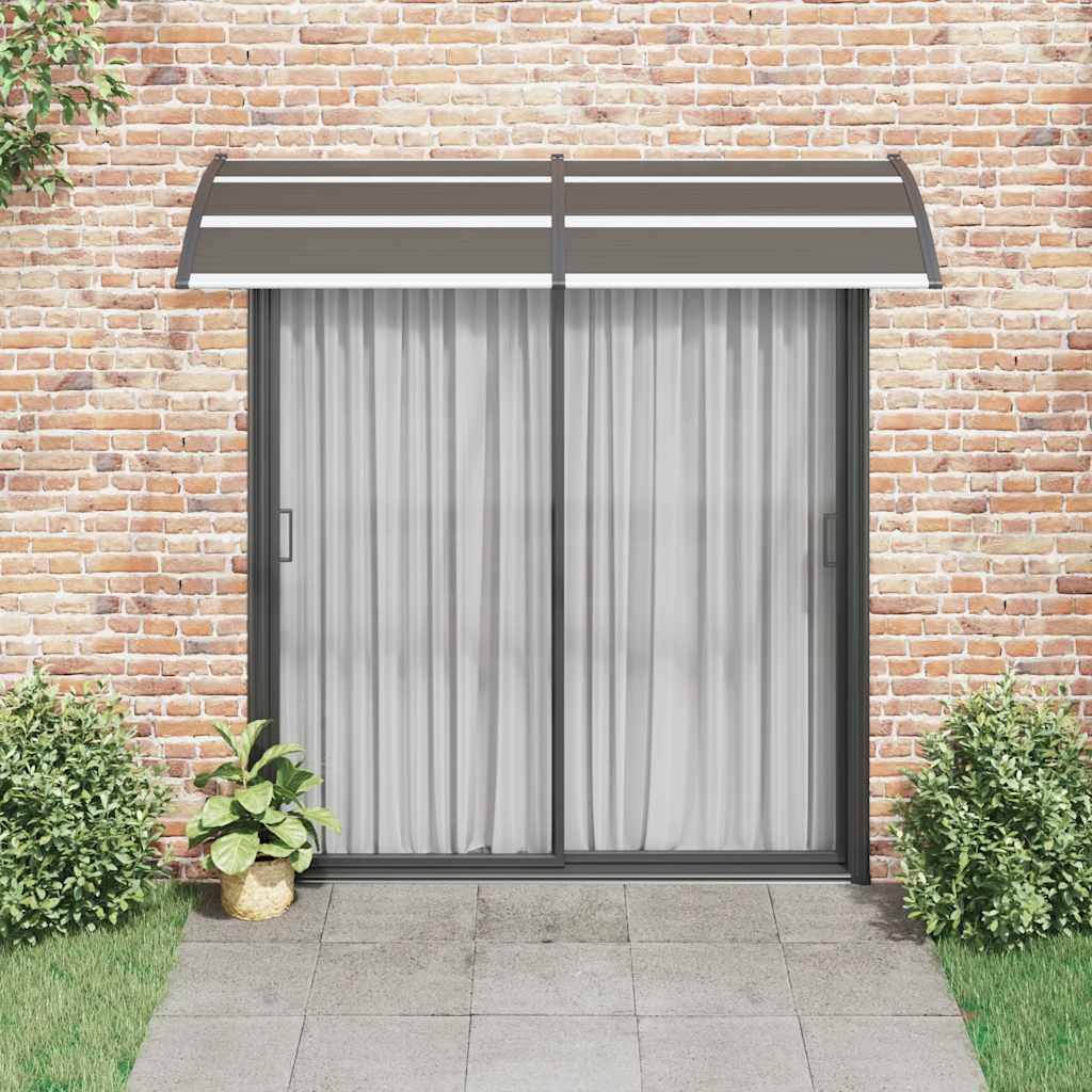 vidaXL Vordach Schwarz 240x100 cm PC
