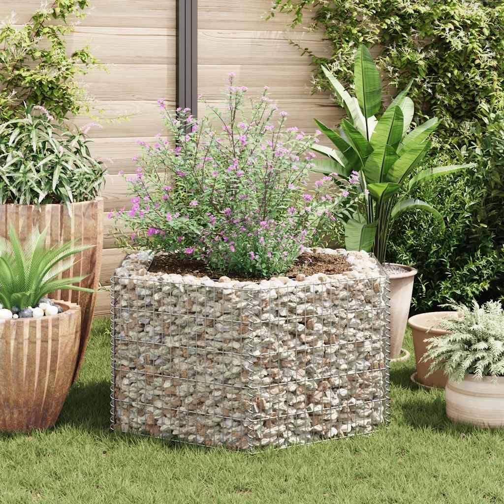 vidaXL Sechseckiges Gabionen-Hochbeet 100×90×50 cm