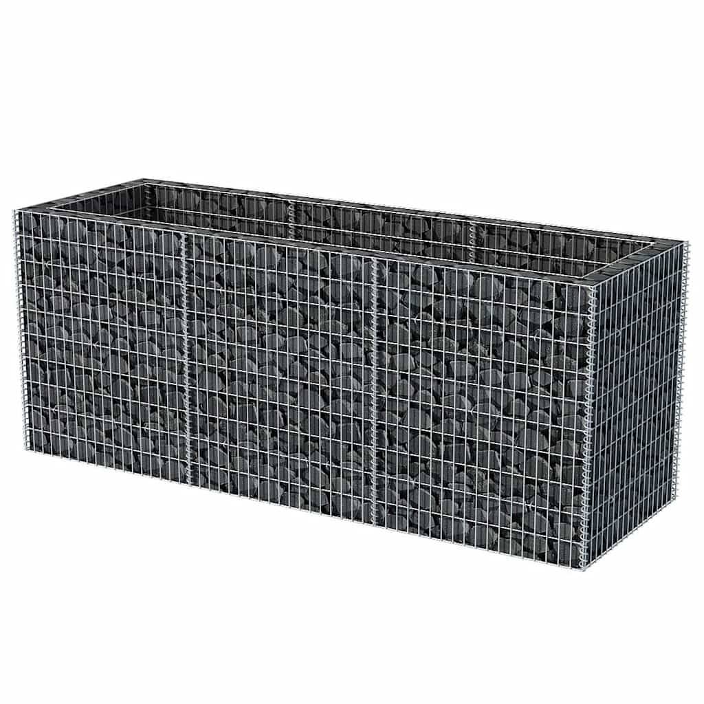 vidaXL Gabionen-Hochbeet Stahl 270×90×100 cm