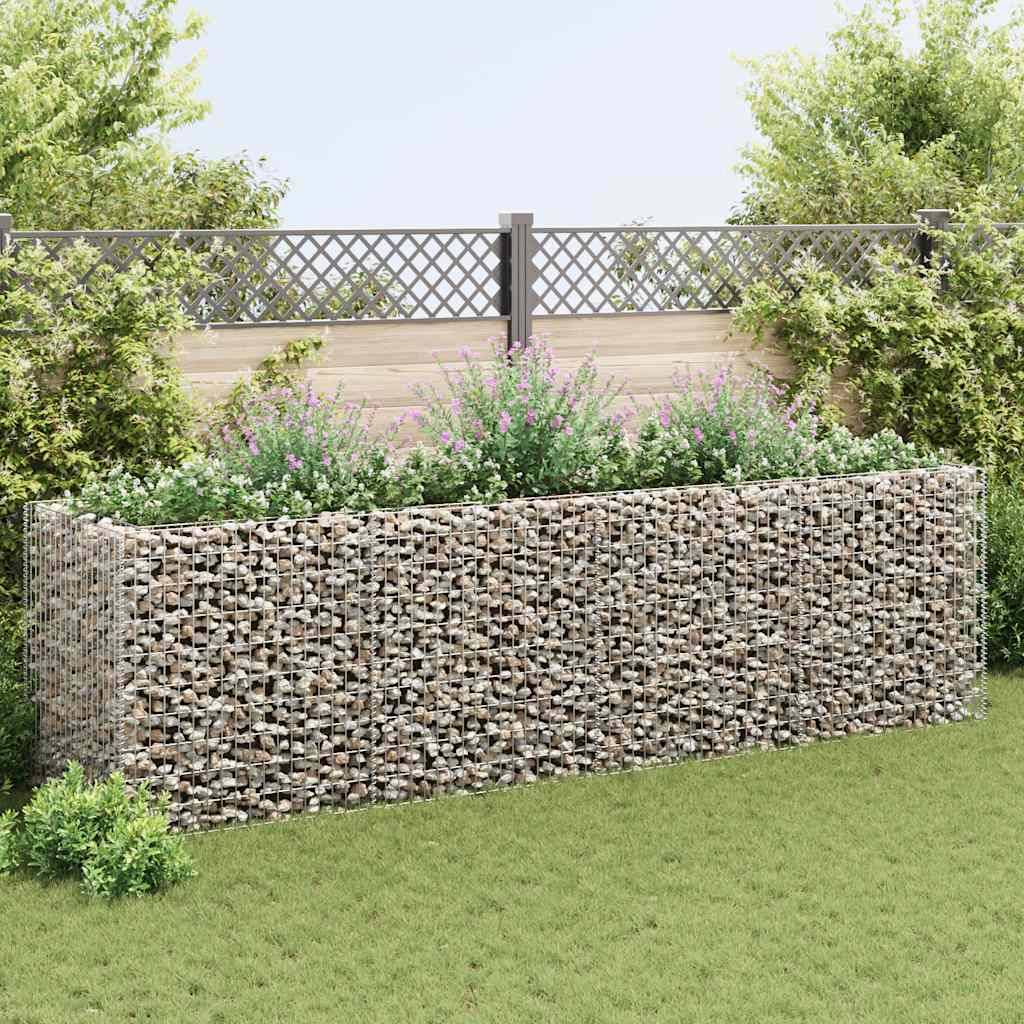 vidaXL Gabionen-Hochbeet Stahl 360×90×100 cm