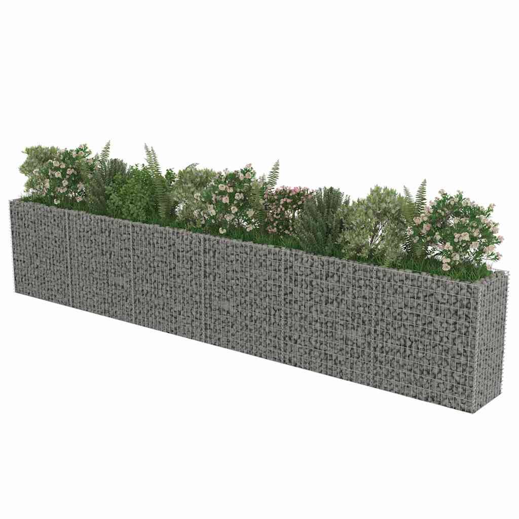 vidaXL Gabionen-Hochbeet Verzinkter Stahl 540×50×100 cm
