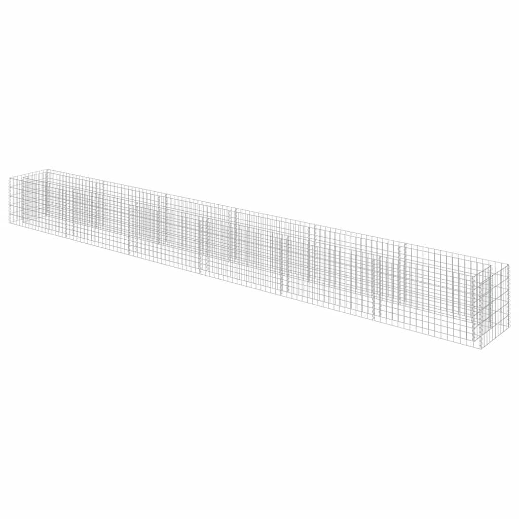 vidaXL Gabionen-Hochbeet Verzinkter Stahl 540×50×50 cm