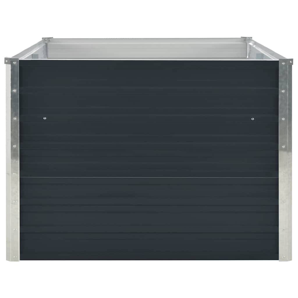 vidaXL Hochbeet 160 x 80 x 45 cm Verzinkter Stahl Anthrazit