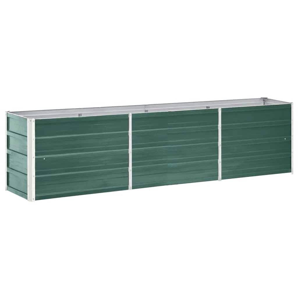 vidaXL Garten-Hochbeet Verzinkter Stahl 240×40×45 cm Grün