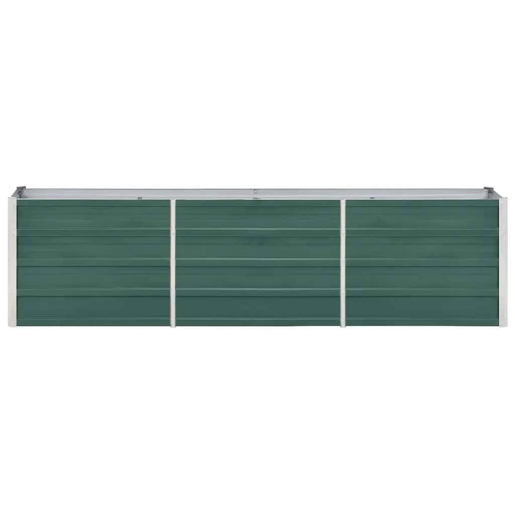 vidaXL Garten-Hochbeet Verzinkter Stahl 240×40×45 cm Grün