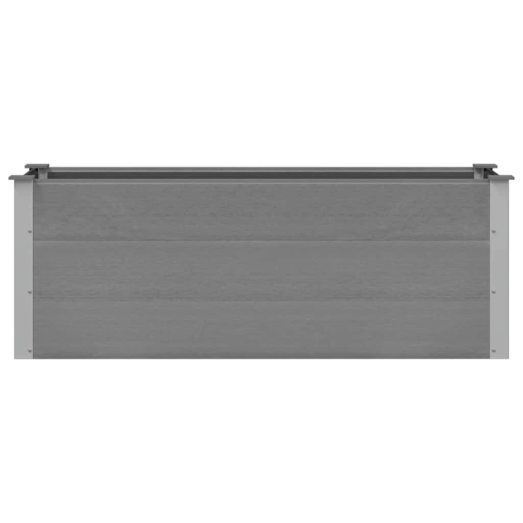 vidaXL Garten-Hochbeet WPC 150 x 50 x 54 cm Grau