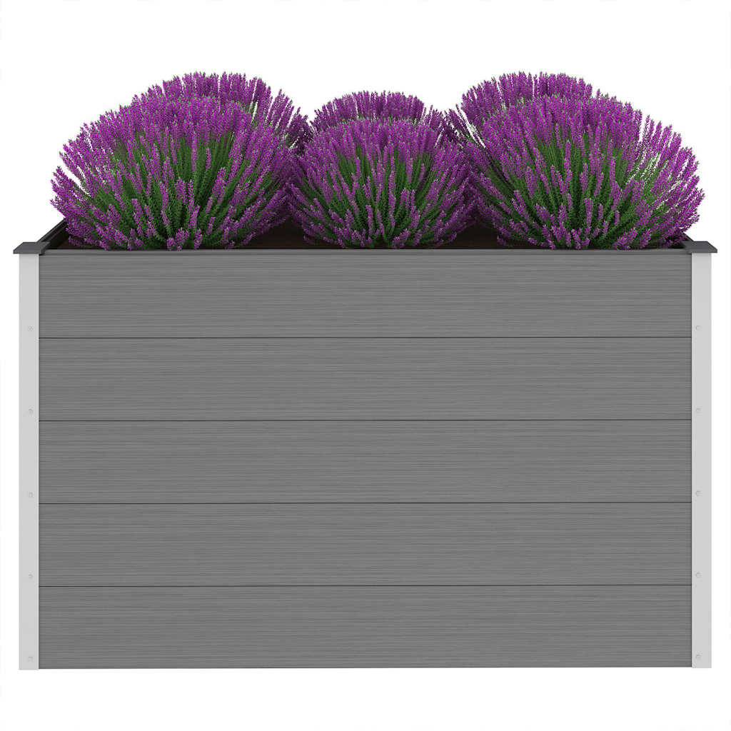 vidaXL Garten-Hochbeet WPC 150x100x91 cm Grau
