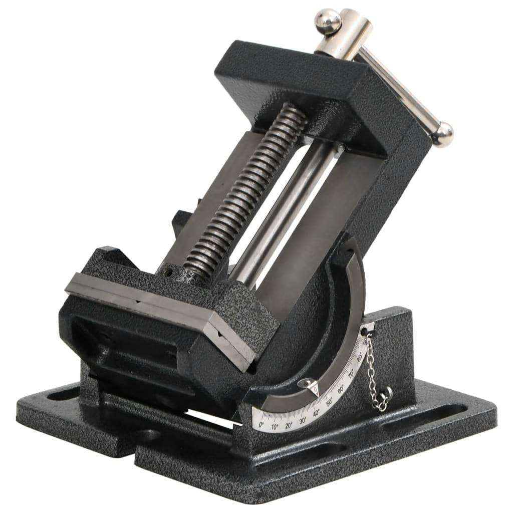 vidaXL Maschinenschraubstock Kippbar Handbetrieben 110 mm