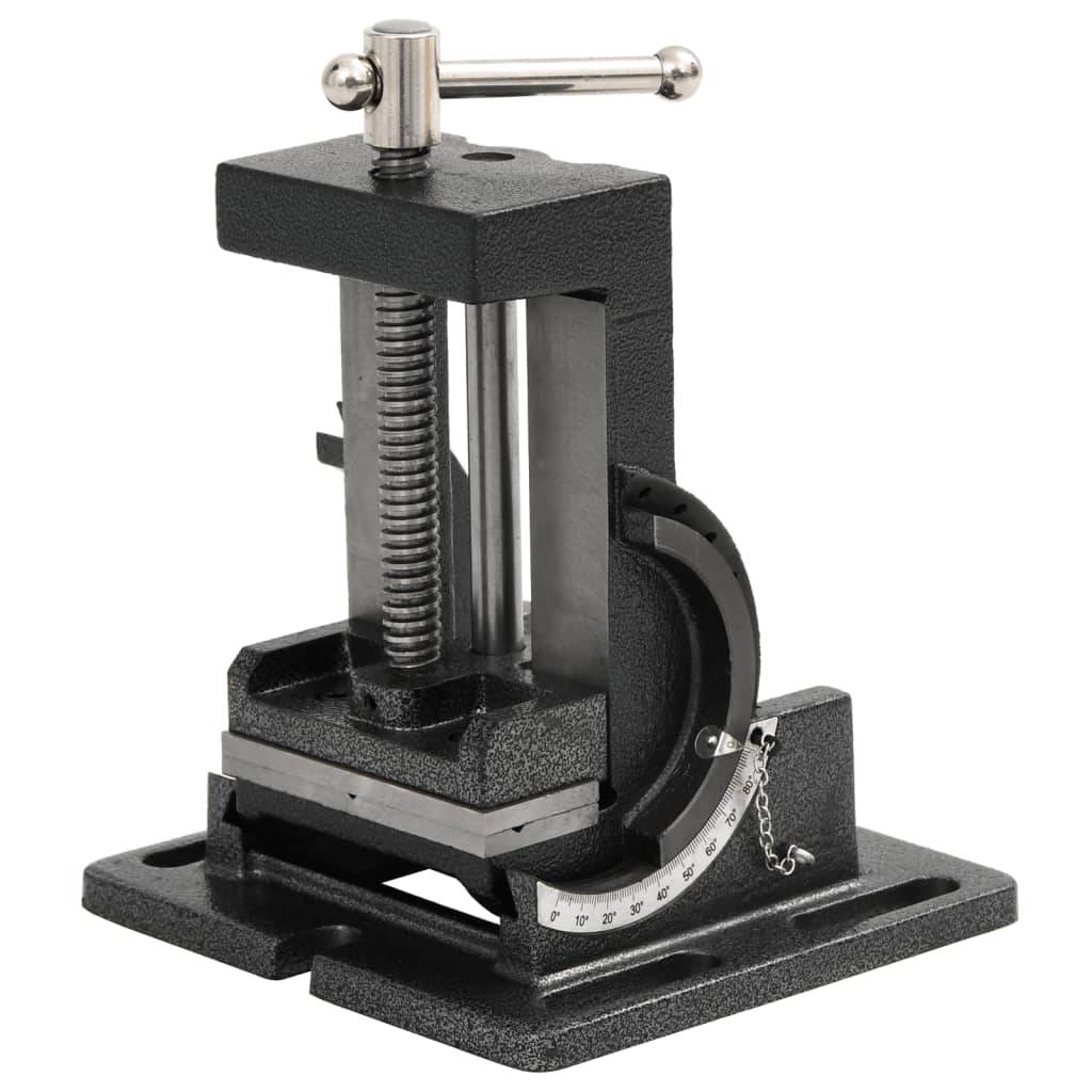 vidaXL Maschinenschraubstock Kippbar Handbetrieben 110 mm