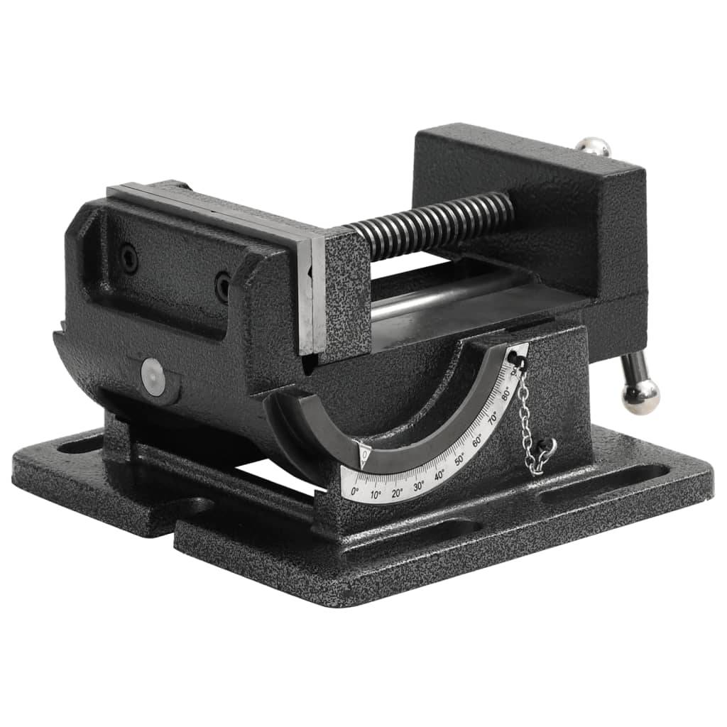 vidaXL Maschinenschraubstock Kippbar Handbetrieben 110 mm