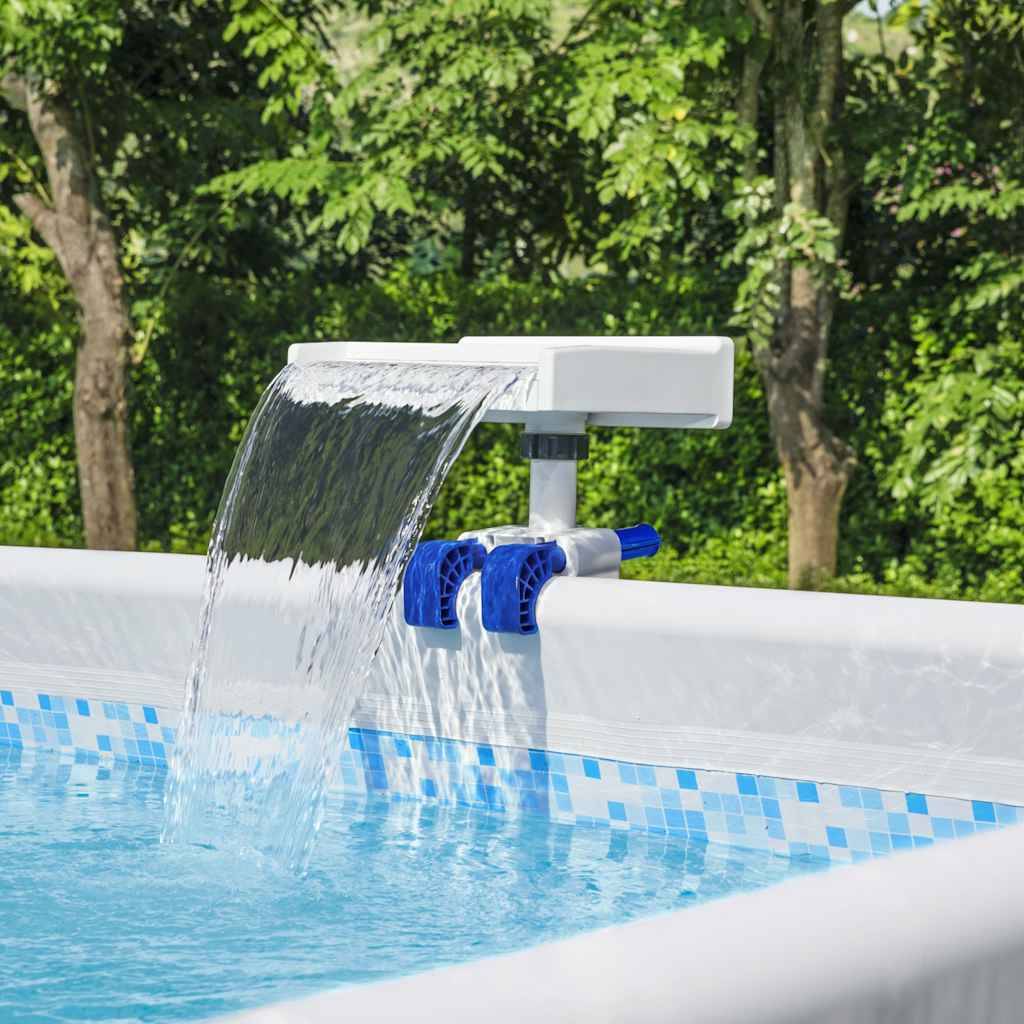 Bestway Flowclear Wasserfall mit LED-Licht, Weiß, 34,5 x 24 x 10,5 cm