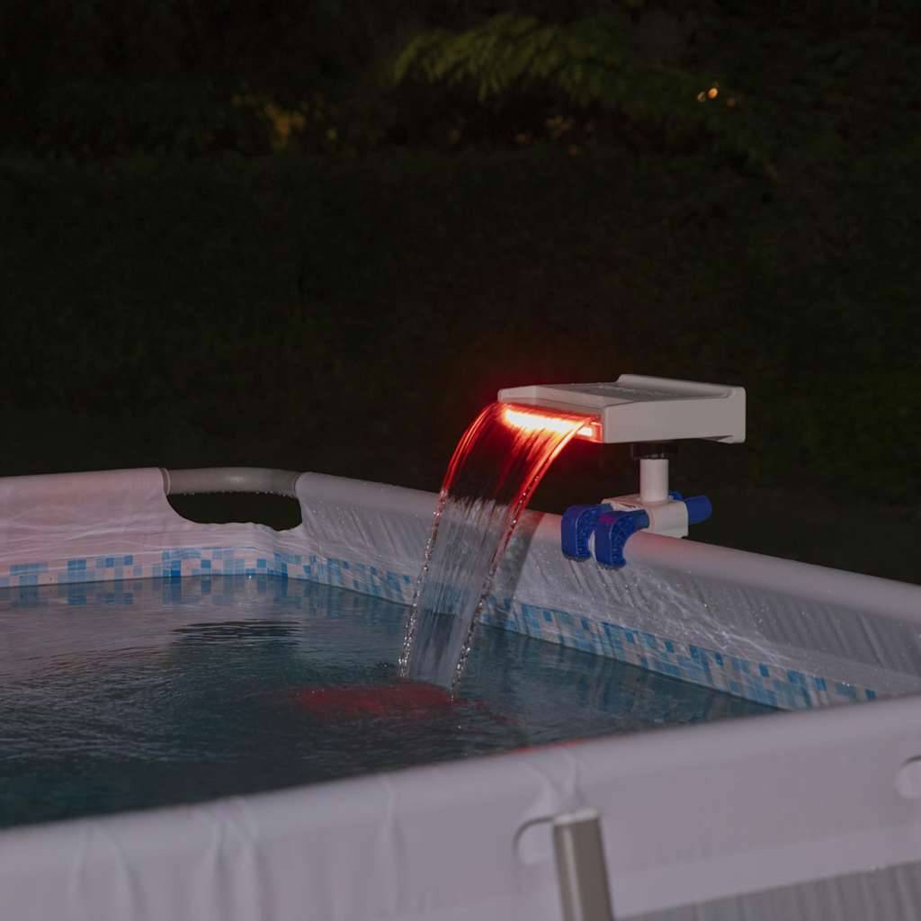 Bestway Flowclear Wasserfall mit LED-Licht, Weiß, 34,5 x 24 x 10,5 cm