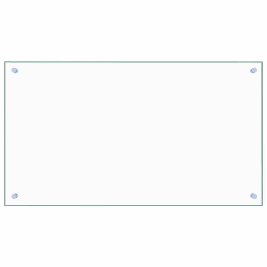 vidaXL Küchenrückwand Transparent 90×50 cm Hartglas