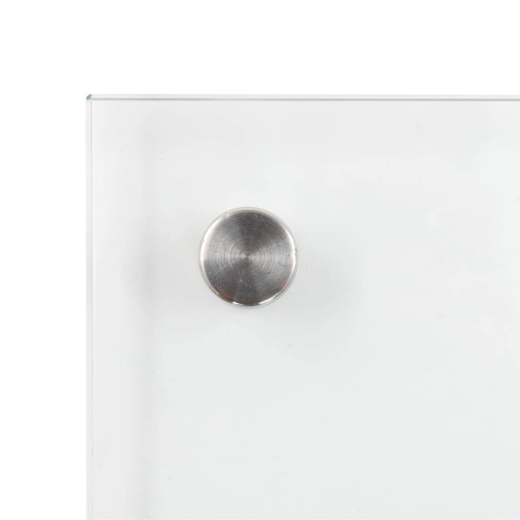 vidaXL Küchenrückwand Transparent 90×50 cm Hartglas