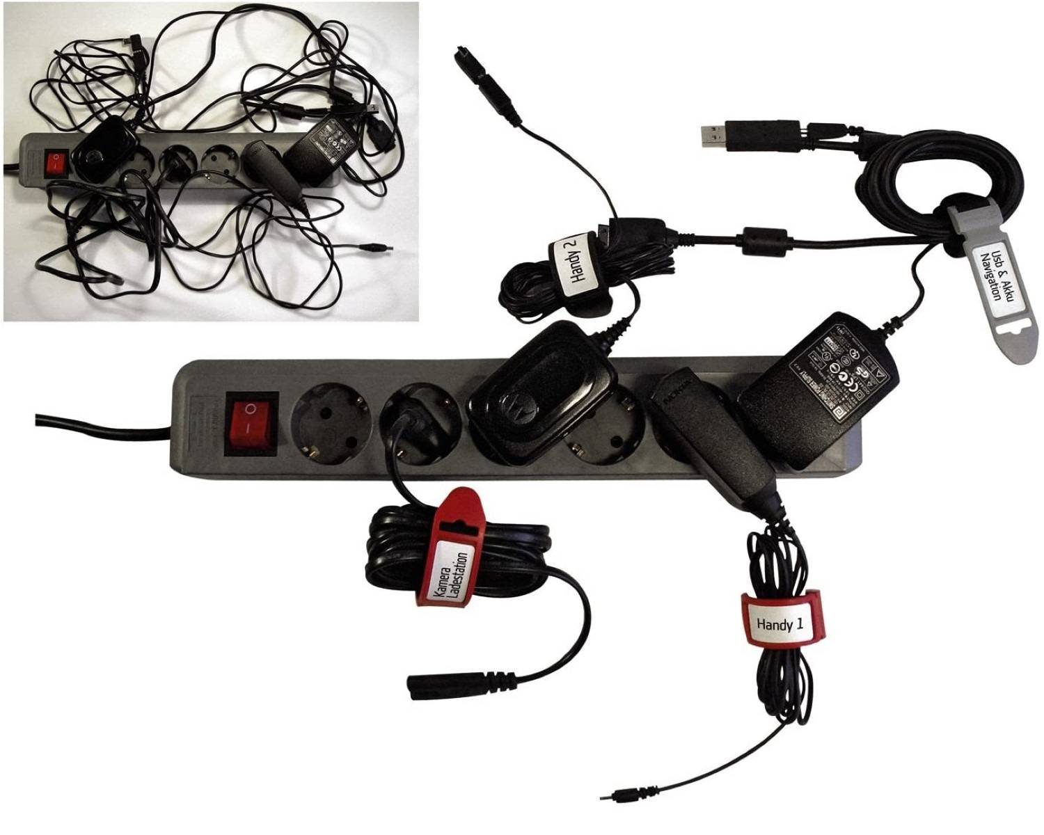 3x Label The Cable Kabelbinder Schwarz