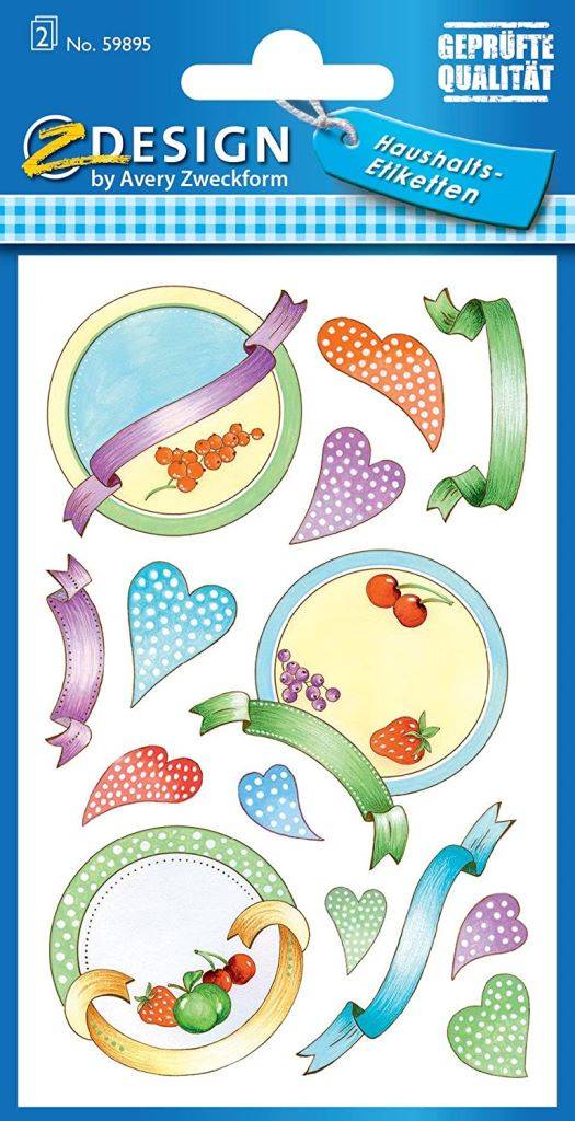 Haushaltsetiketten 6x Emblem 11x Sticker