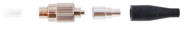 EFB-Elektronik 53216.3, FC/PC-Stecker Multimode Keramik, schwarze Knickschutztülle