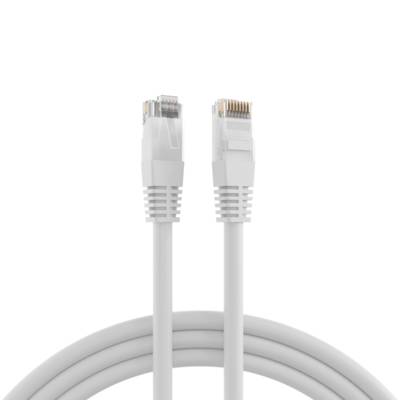 RJ45 Patchkabel Cat.6 U/UTP PVC, CCA weiß 5m Kupferverkabelung