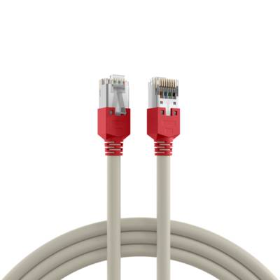 RJ45 Patchkabel Cat.5e F/UTP LSZH -- Draka UC300 TM11rt crossed grau 1m Kupferverkabelung