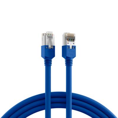 RJ45 Patchkabel Cat.5e S/UTP PVC, Dätwyler 5502 TM11 blau 3m Kupferverkabelung