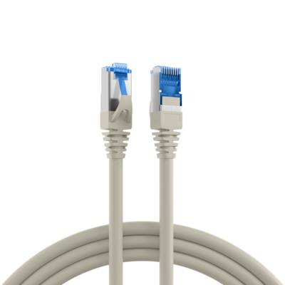 RJ45 Patchkabel Cat.6A S/FTP PVC -- UL grau 10m Kabel Hirose TM-11,21,31