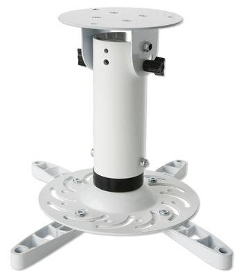 Universal-Deckenhalterung für Beamer, 20 -- cm Deckenabstand, Weiß / und