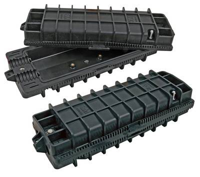 Outdoormuffe,IP 68,Kabelstärke 10-25mm -- für 48 Fasern Glasfaser Muffen