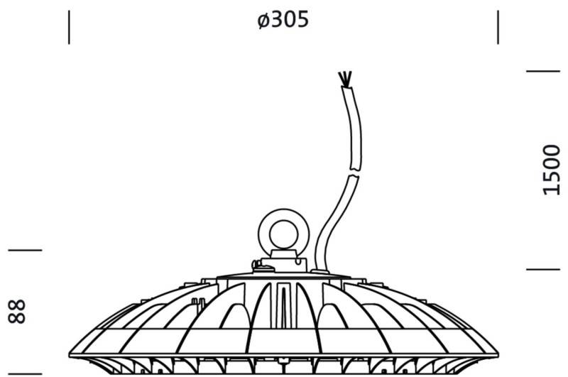 Siteco 51HP32MB4MMA HighBay Multilumen LED-Hallenleuchte LED LED fest eingebaut 175 W Schwarz