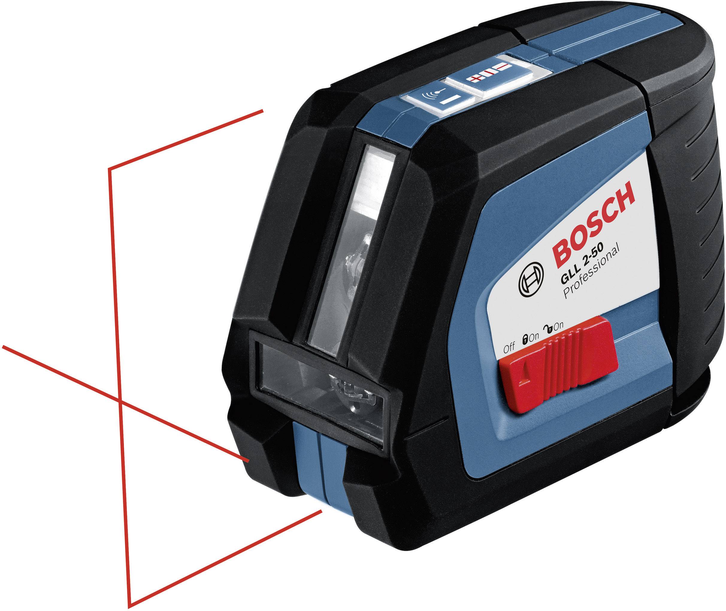 Bosch Professional GLL 2-50 P + BS 150 P Linienlaser selbstnivellierend Reichweite (max.): 20 m
