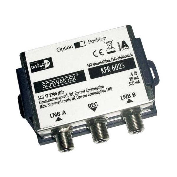 Schwaiger Sat-Multischalter 2 auf 1