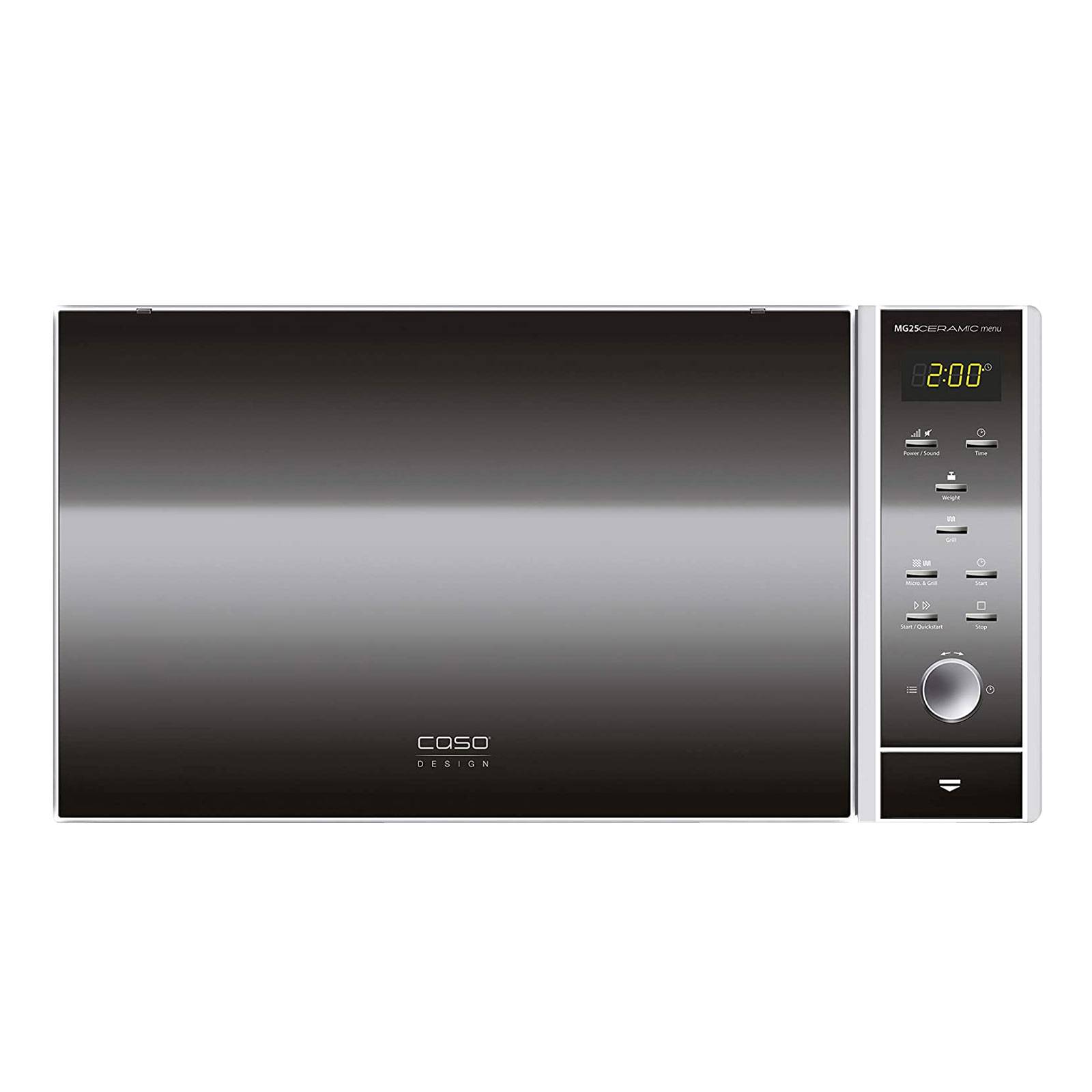 Caso Mikrowelle ohne Drehteller mit Grill MG25C Ceramic menu 2 in 1
