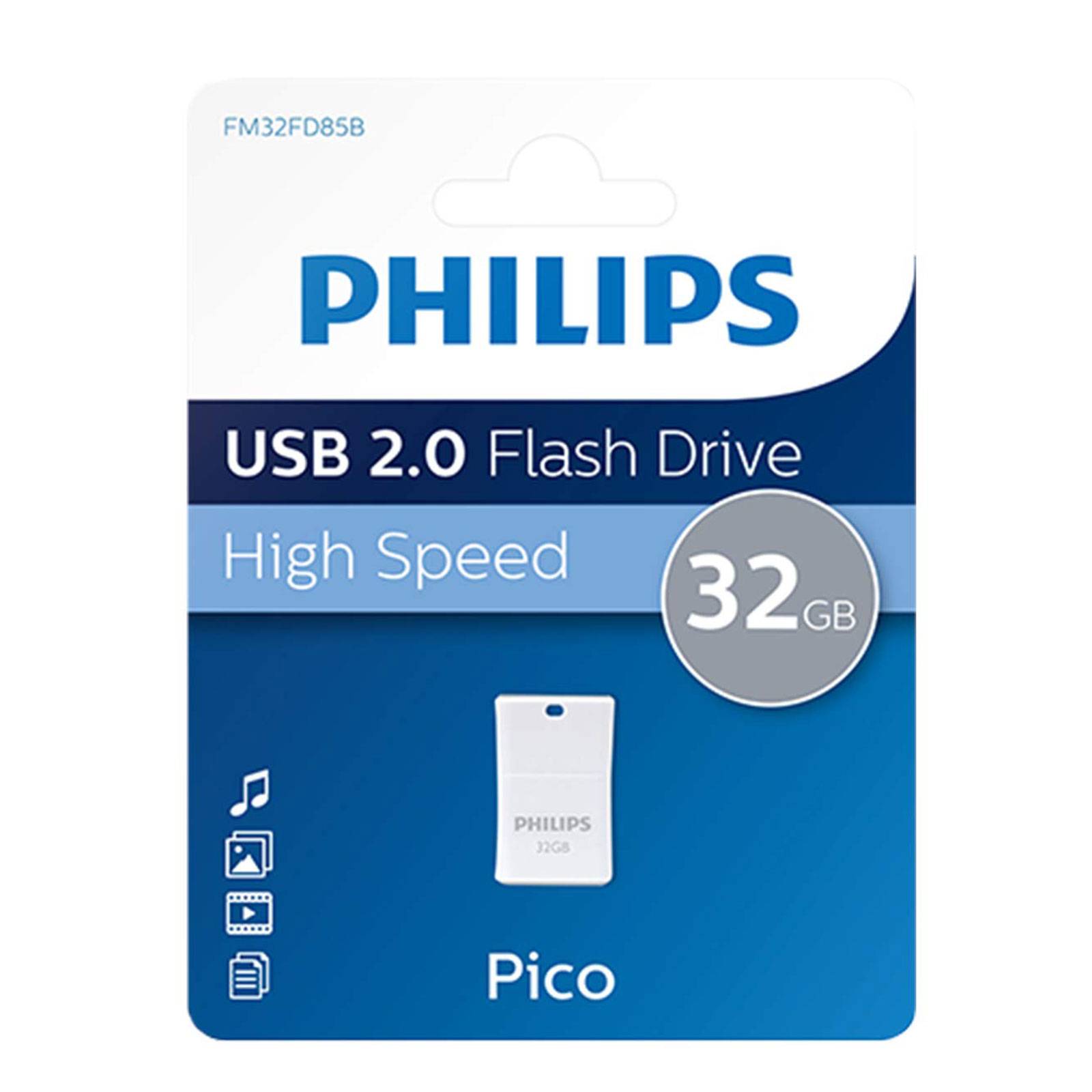 Philips PICO USB-Stick 32 GB Grau FM32FD85B/00 USB 2.0