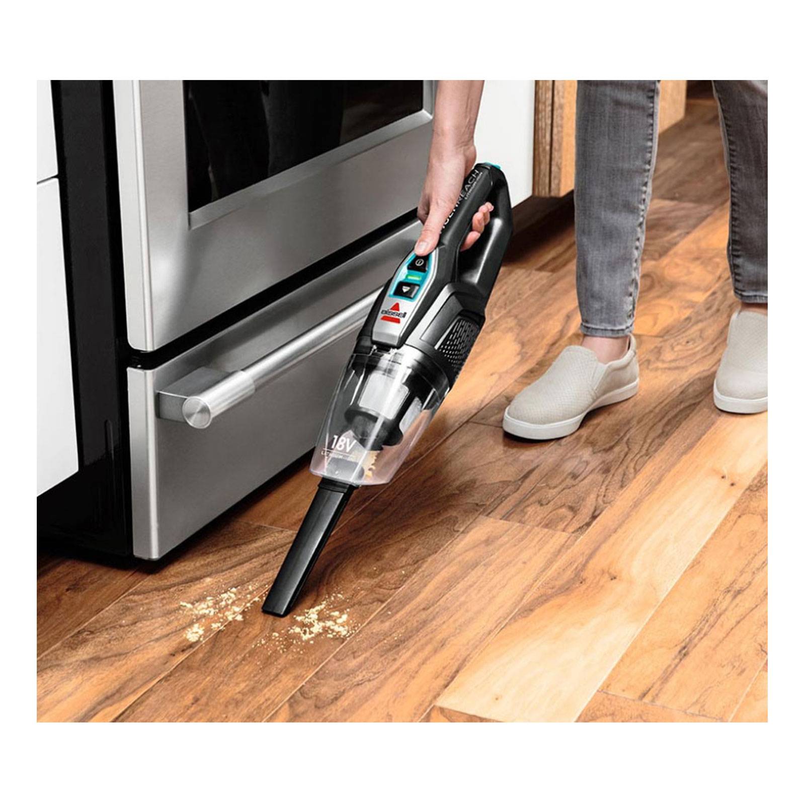 BISSELL 2280N MultiReach Essential 18V Akku-Handstaubsauger Schwarz/Titanium/Disco Teal
