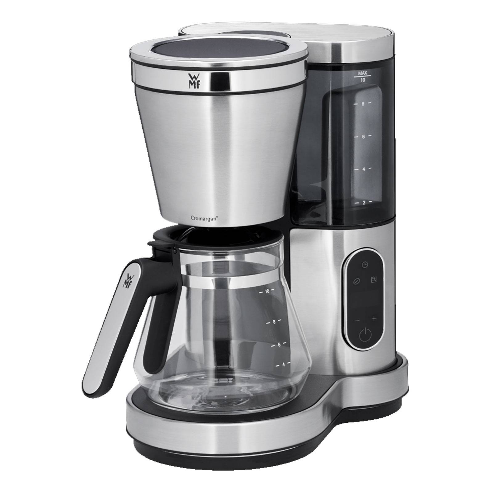 WMF LUMERO Glas Kaffeemaschine Edelstahl, Schwarz Fassungsvermögen Tassen=10
