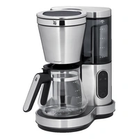 WMF LUMERO Glas Kaffeemaschine Edelstahl, Schwarz Fassungsvermögen Tassen=10 WMF LUMERO Glas Kaffeemaschine Edelstahl, Schwarz Fassungsvermögen Tassen=10