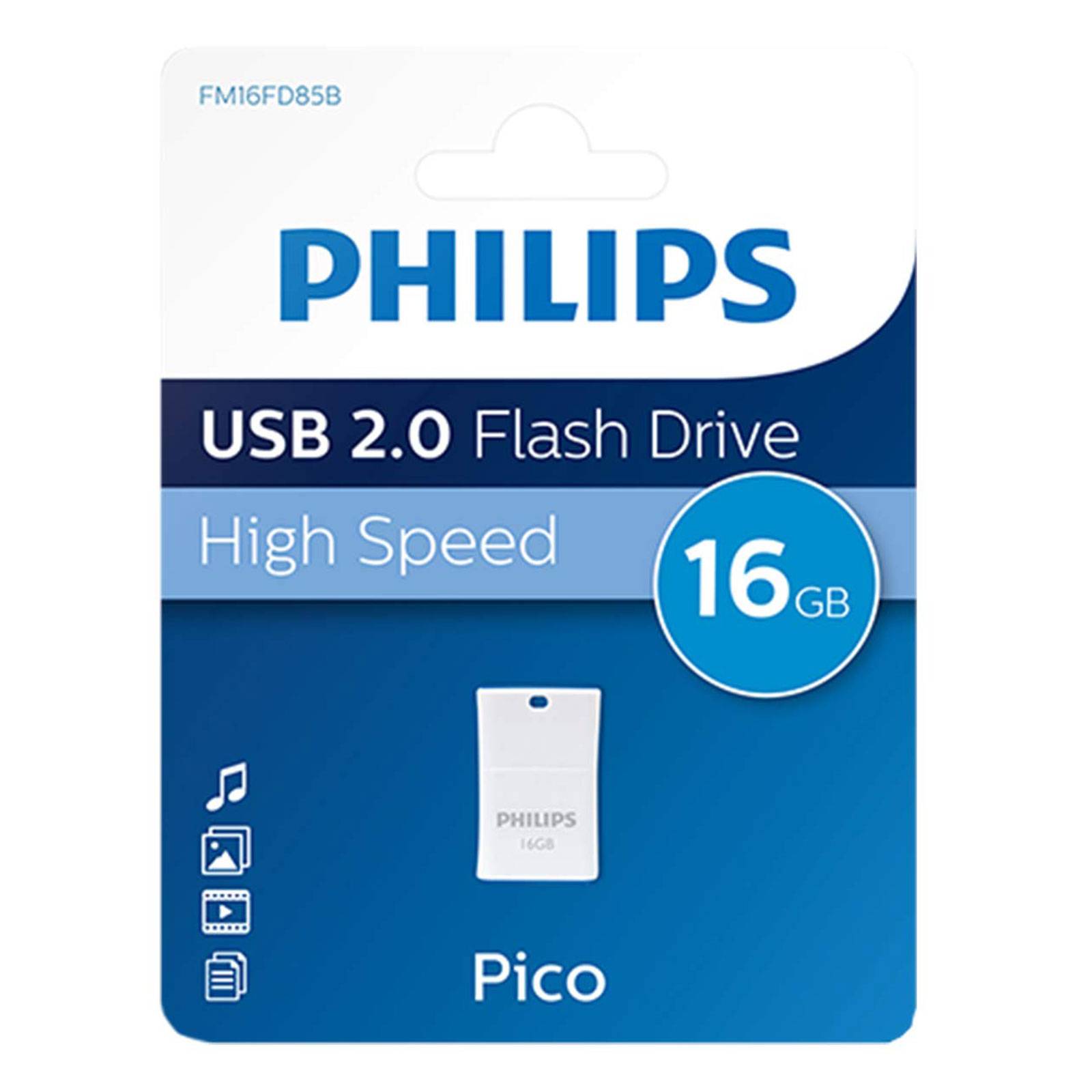 Philips PICO USB-Stick 16 GB Blau FM16FD85B/00 USB 2.0