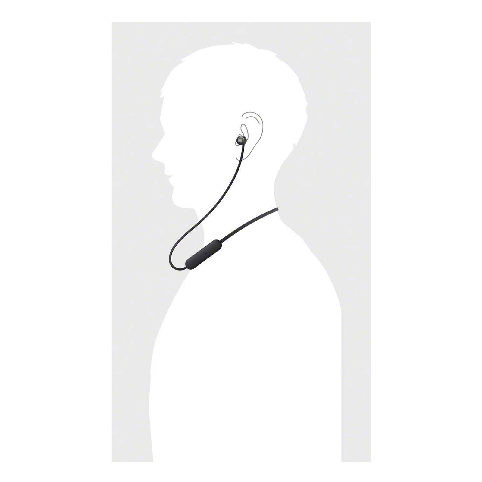 Sony WI-C310 In Ear Kopfhörer Bluetooth® Schwarz Lautstärkeregelung, Headset