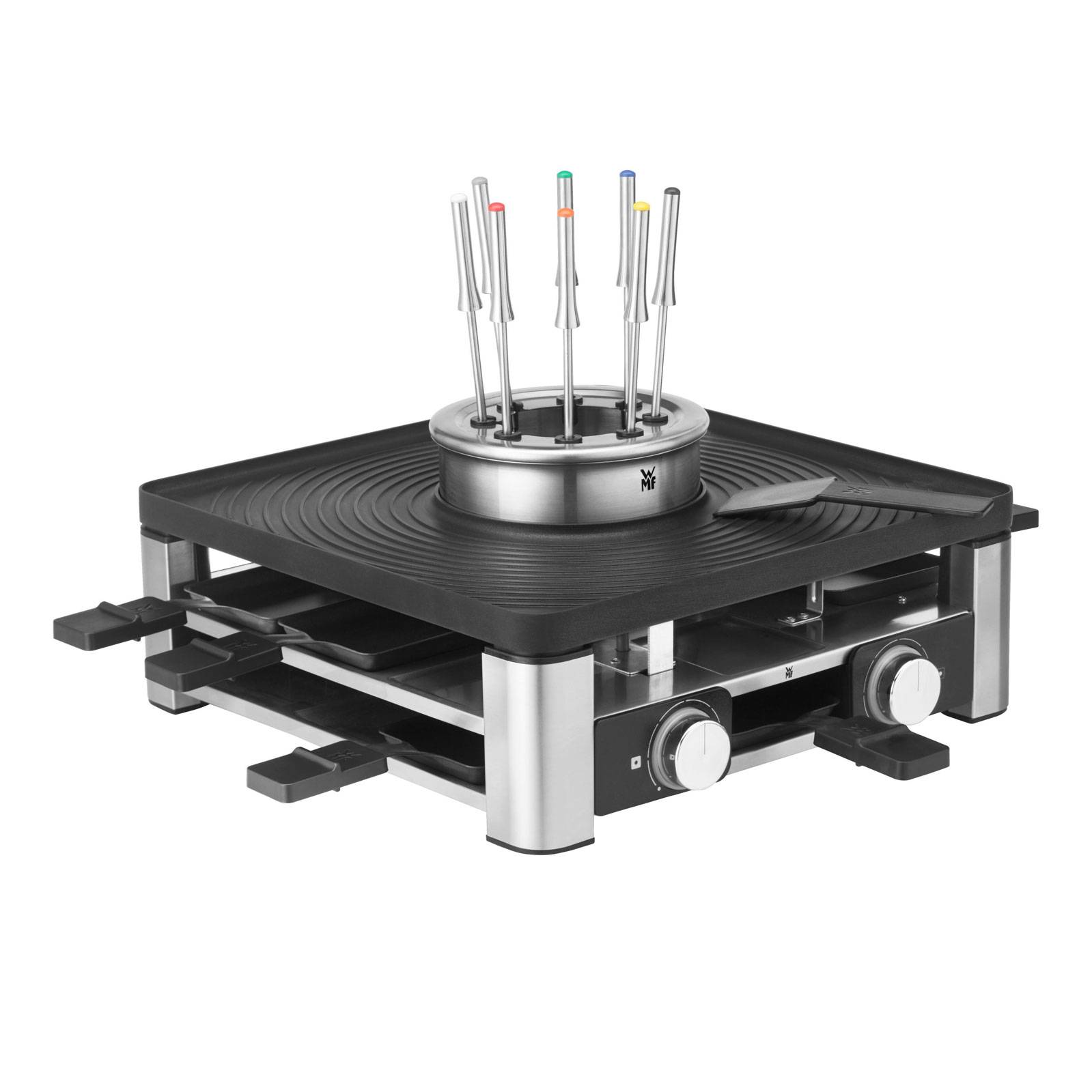 WMF Lumero 415480011 Multigrill Schwarz, Chrom