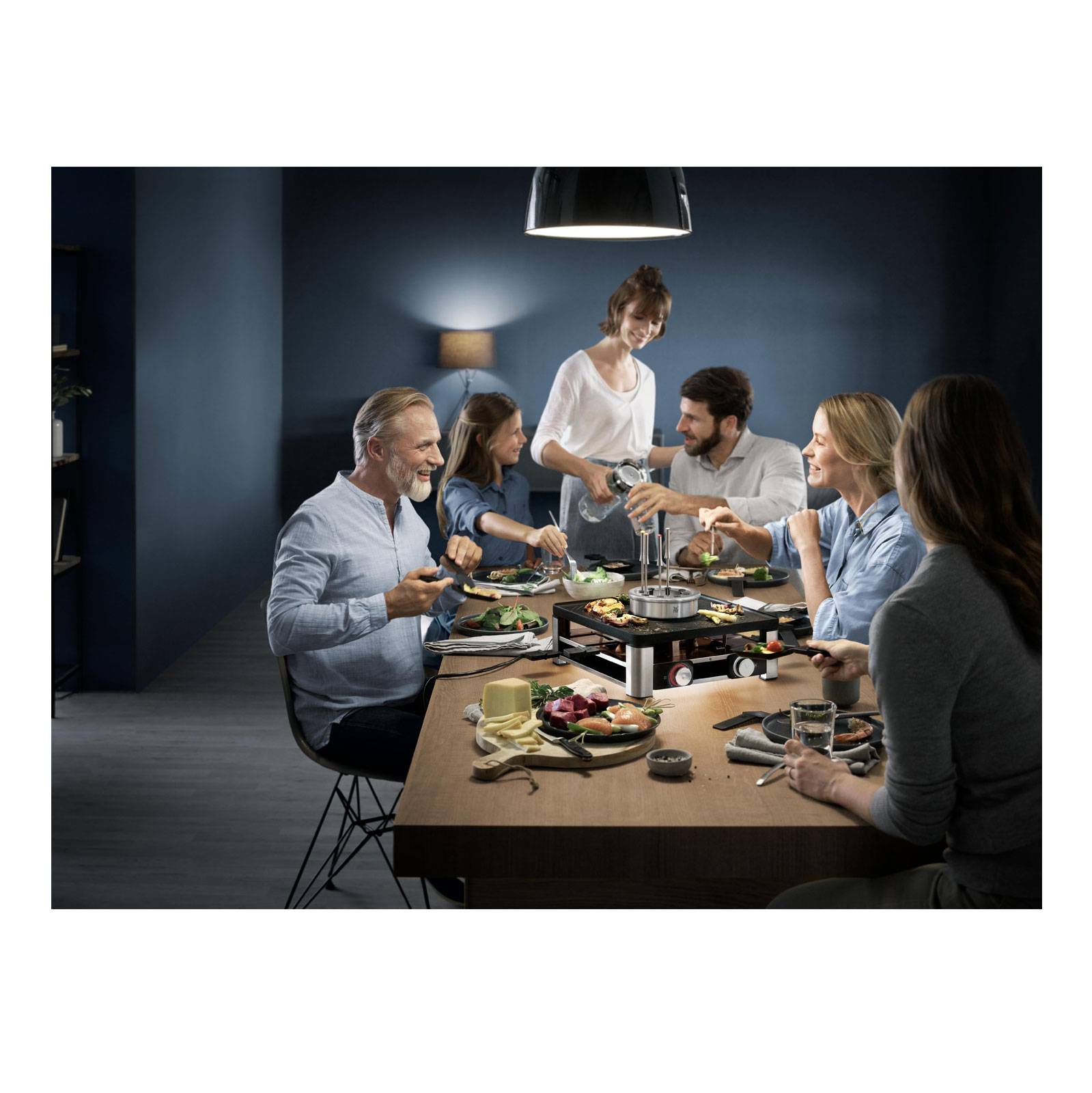 WMF Lumero 415480011 Multigrill Schwarz, Chrom