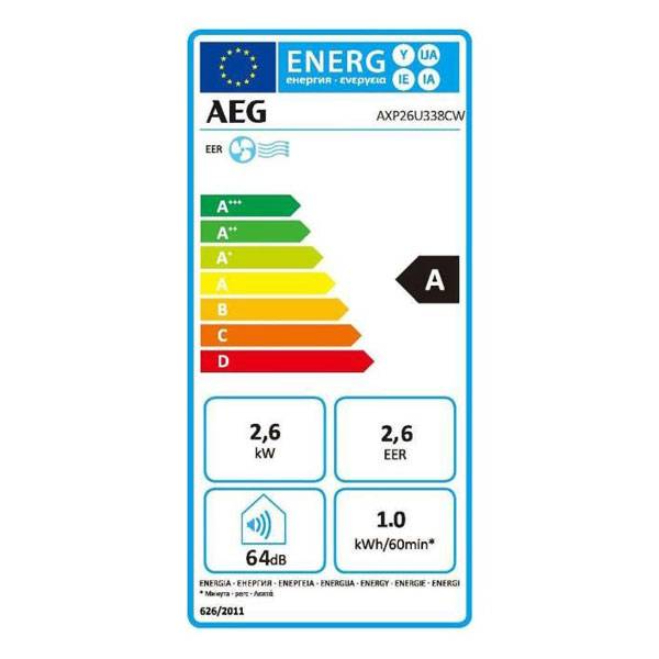 AEG Power Solutions AEG AXP26U338CW - Klimaanlage - Mobil - 2.6 EER""