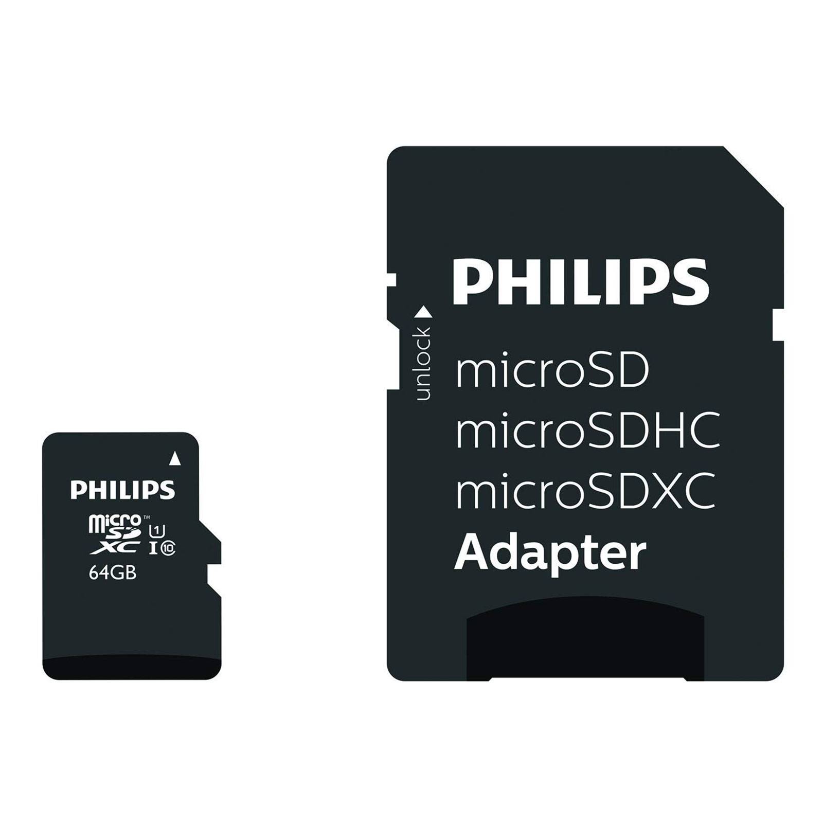 Philips FM12MP45B/00 microSDXC-Karte 128 GB Class 10 inkl. SD-Adapter
