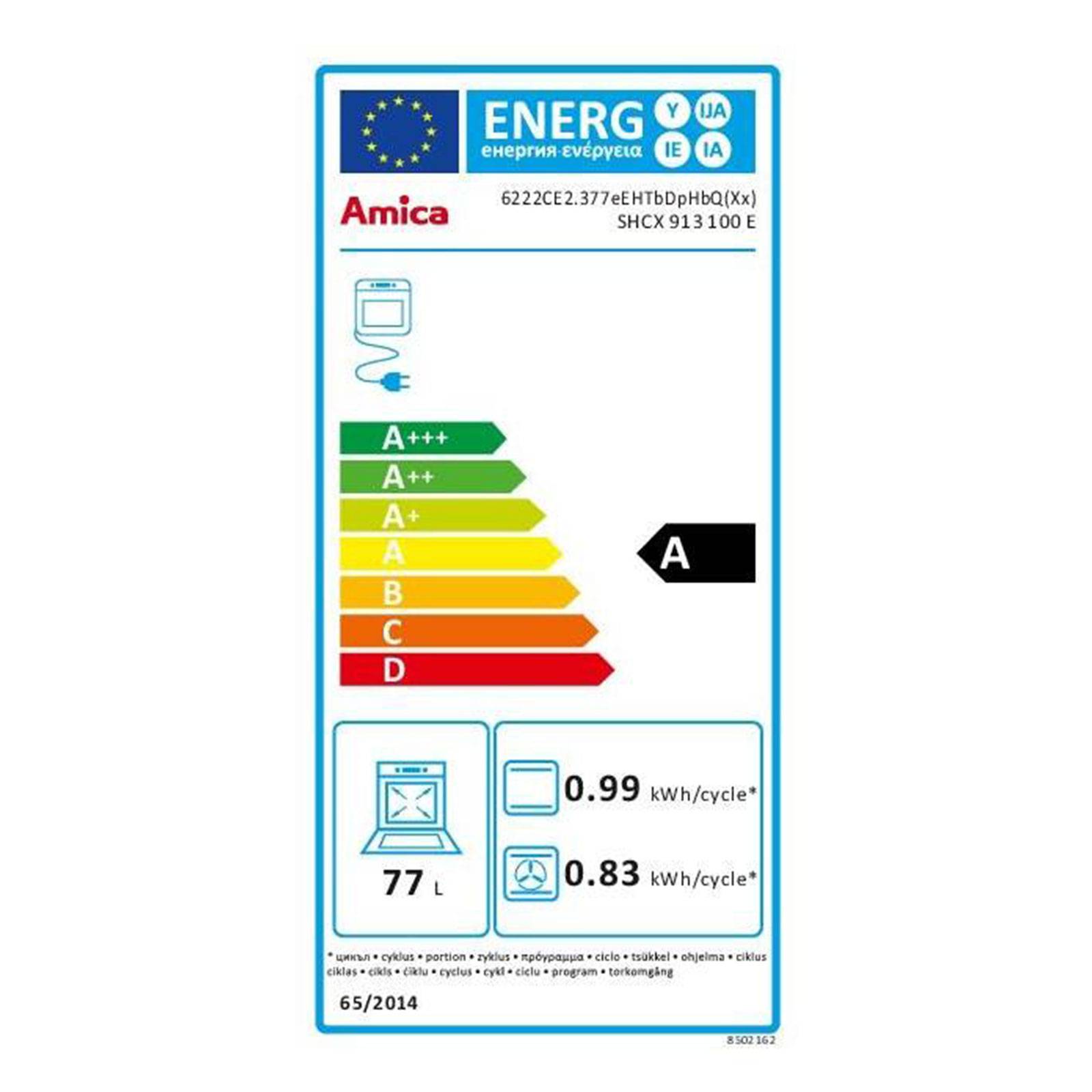 AMICA SHCX 913 100 E Elektroherd Edelstahl silber