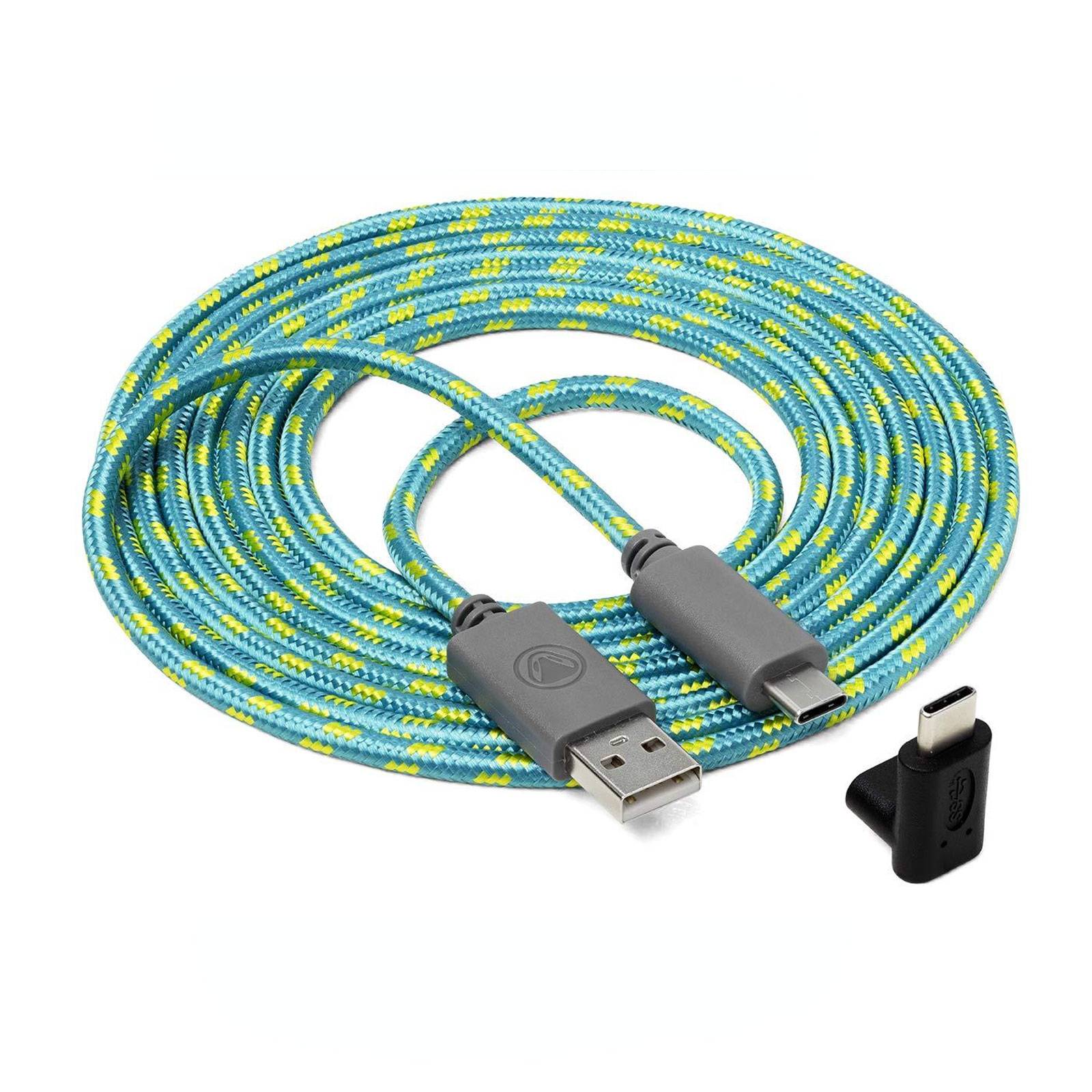 FLASHPOINT CHARGE:CABLE USB-C (2.5m + 90Grad Winkel-Adapter)