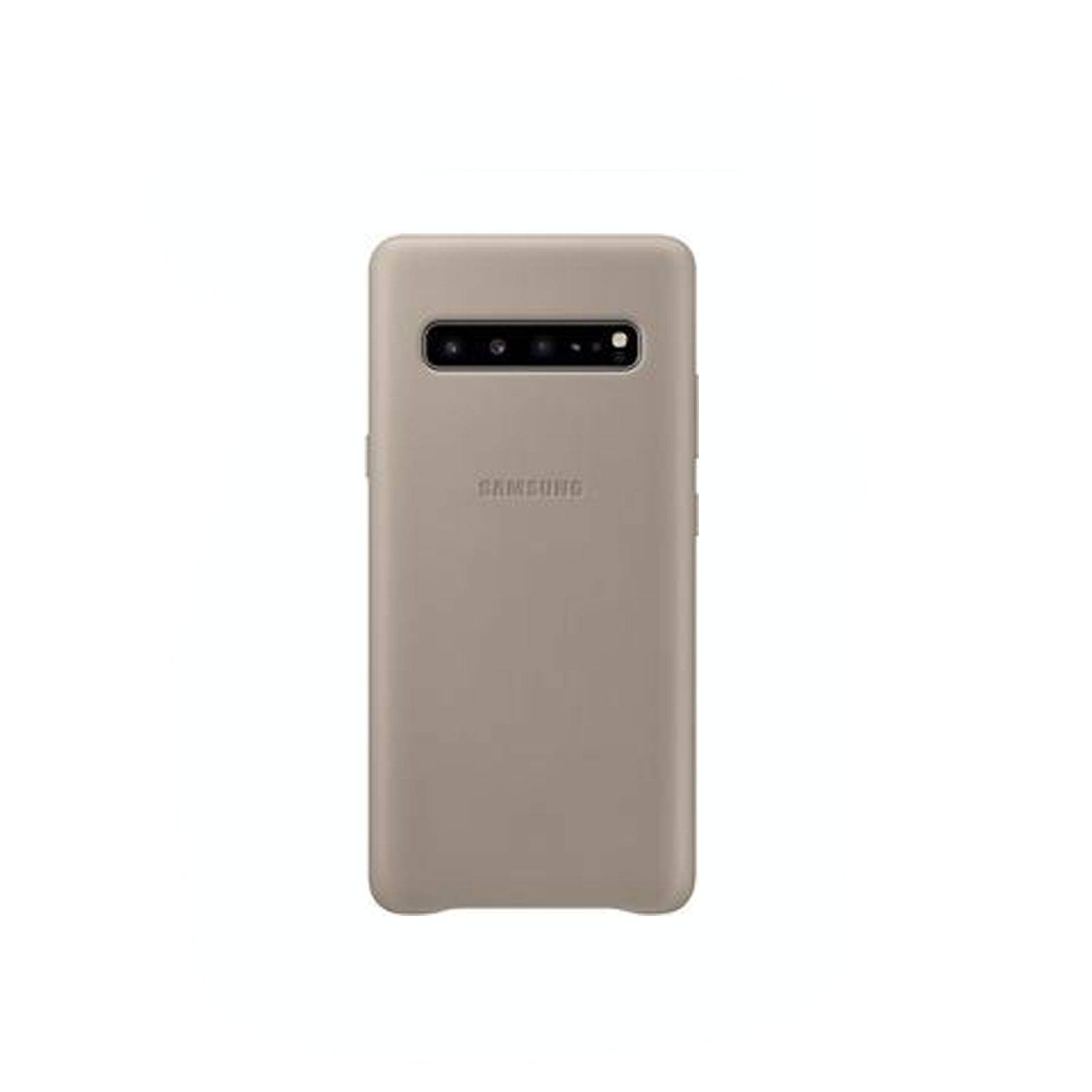 Samsung EF-VG977 Leder Cover für Galaxy S10 grau